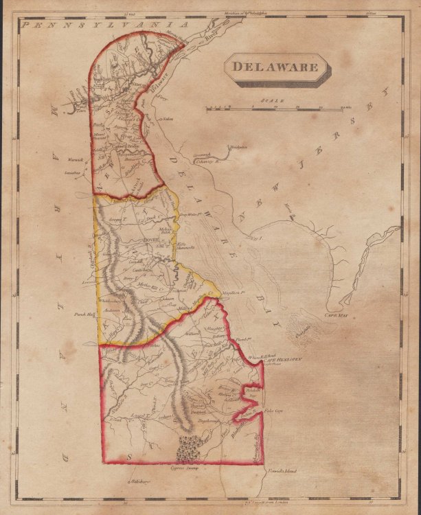 [Map of] Delaware