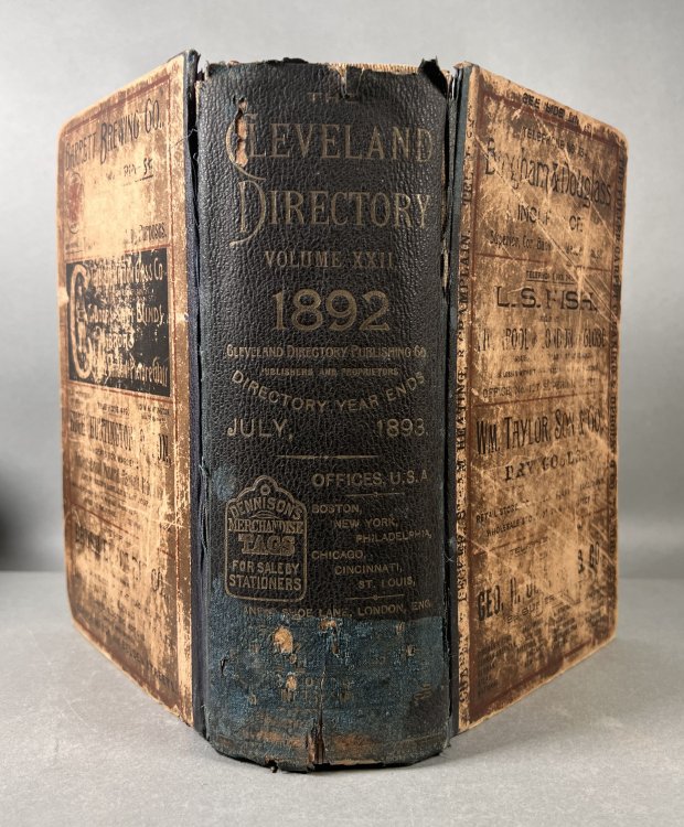 The Cleveland Directory, for the Year Ending July, 1893, comprising an alphabetical list of all business firms and private citizens; a classified business directory, and a directory of the public institutions; together with a map from the latest surveys and complete street guide