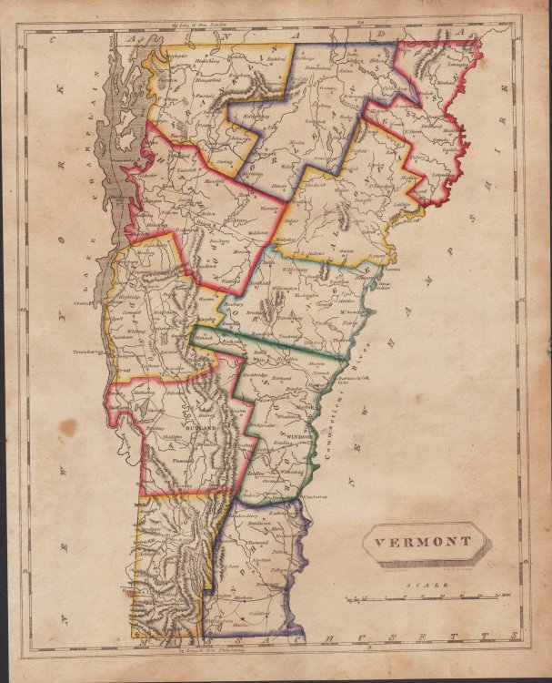 [Map of] Vermont