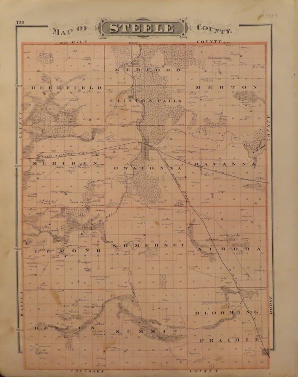 Map of Steele County 1874