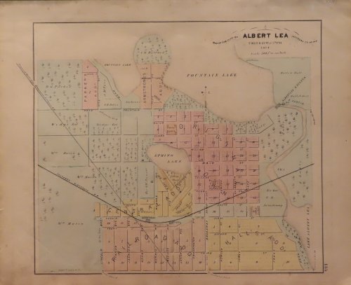 Map of Albert Lea 1874