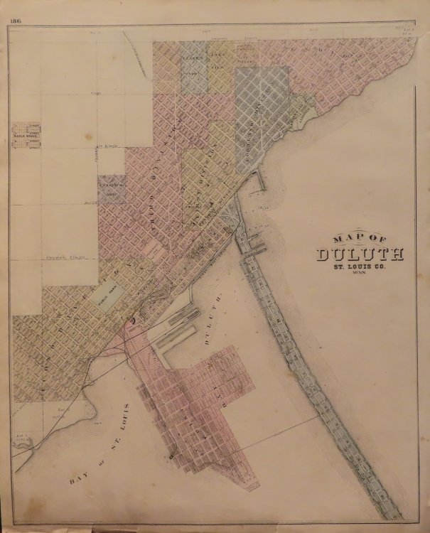 Map of Duluth 1874