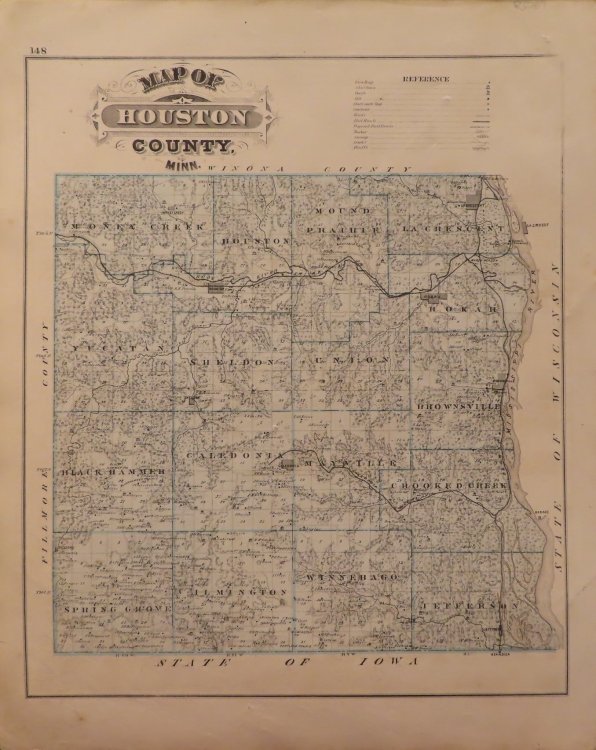 Map of Houston County 1874