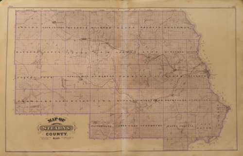 Map of Stearns County 1874