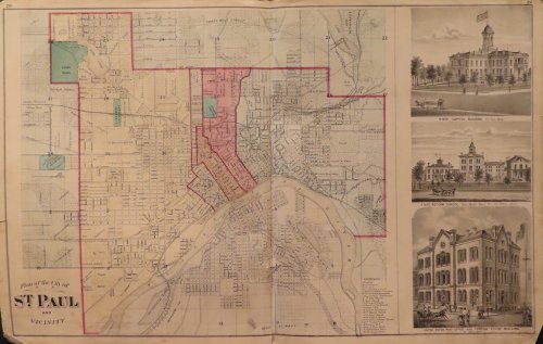 Plan of the City of St. Paul and Vicinity 1874
