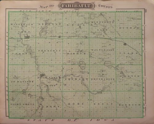 Map of Faribault 1874