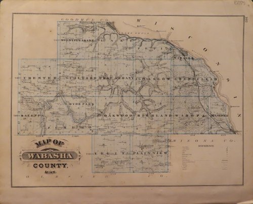 Map of Wabasha County 1874 - from Illustrated Historical Atlas of the State of Minnesota