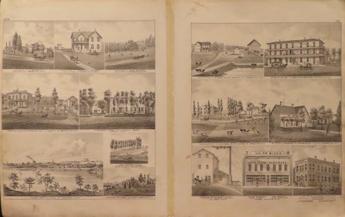 Maps of Owatonna, Northfield, Mantorville & Kasson, Minn. 1874