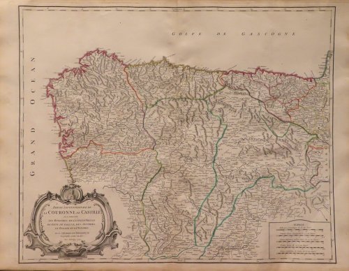 Partie Septentrionale de la Couronne de Castille ou se trouvent les Royaumes de Castille Vieille de Leon, de Gallice, des Asturies, la Biscaye et la Navarre