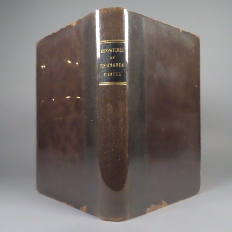 The dispatches of Hernando Cortes, the Conquerer of Mexico, addressed to the emperor Charles V. Written during the conquest, and containing a narrative of its events. Now first translated into English . Scarce large-paper copy.