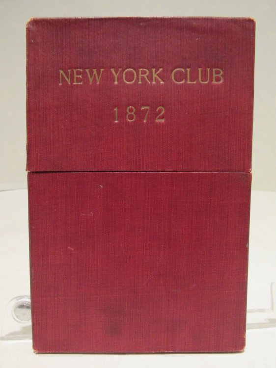 Constitution of the New York Club, 1872