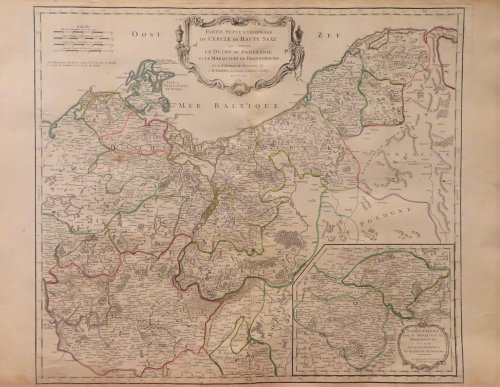 Partie Septentrionale du Cercle de Haute Saxe qui contient Le Duche de Pomeranie et le Marquisat de Brandebourg