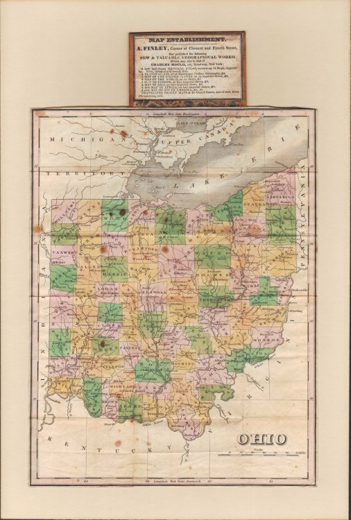 Traveling Pocket Map of Ohio.