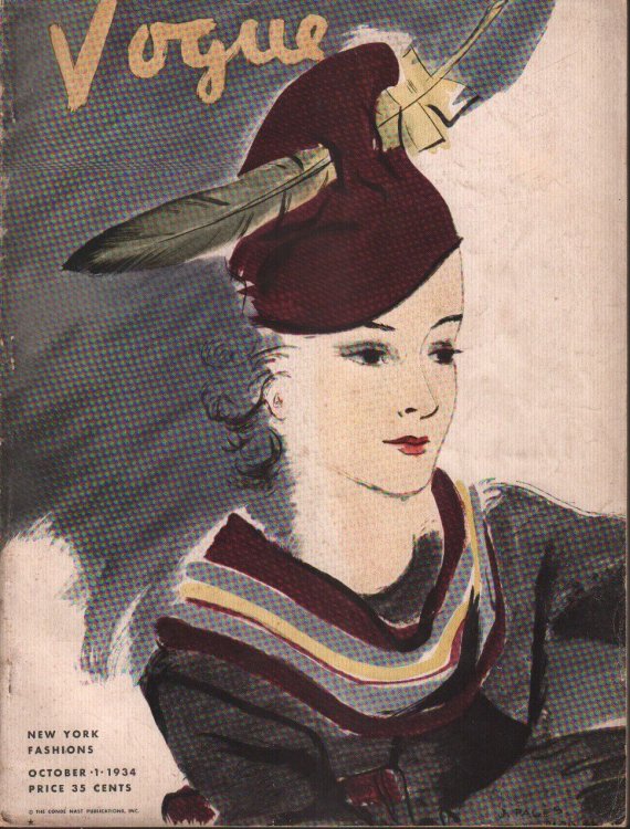 Vogue Magazine. New York Fashions. October 1, 1934.