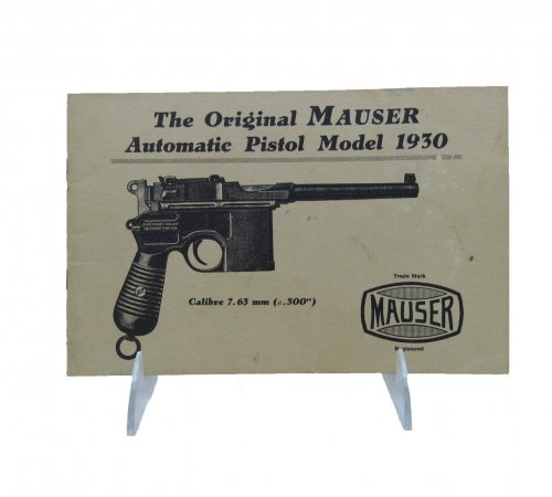 [Catalogue for] The Original Mauser Automatic Pistol Model 1930. Calibre 7.63 mm (.300).
