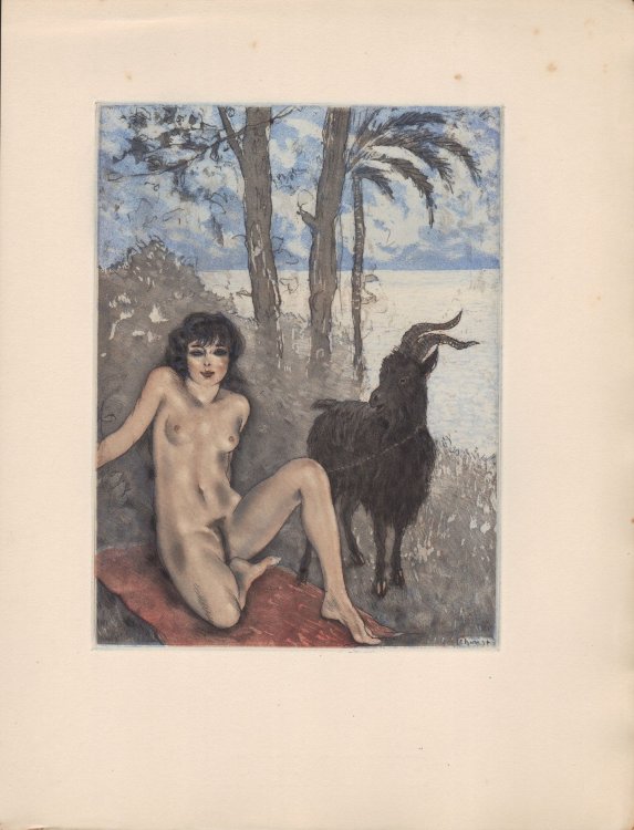 Aphrodite. Moeurs antiques. Eaux-fortes originales en couleurs graves par Edouard Chimot.