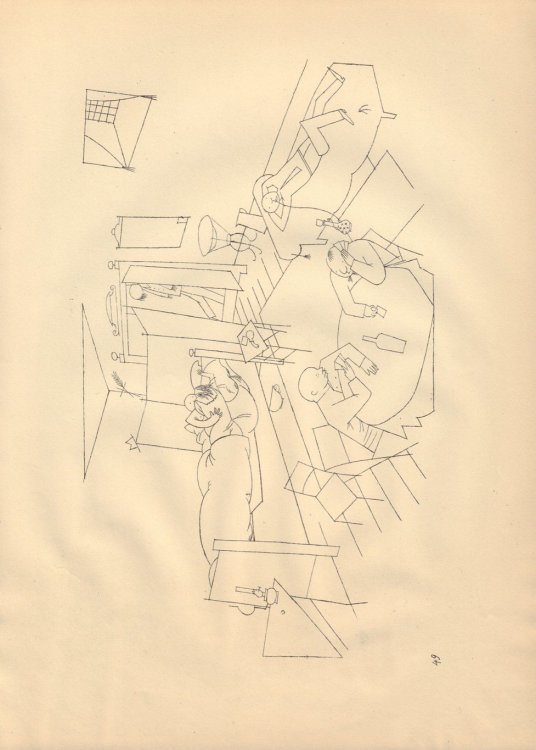 Ecce Homo (Ausgabe C). Plate 49: Quergebaude vier Treppen.