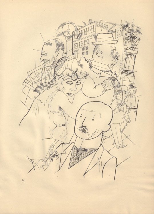 Ecce Homo (Ausgabe C). Plate 40: Dr. Huelsenbeck am Ende.