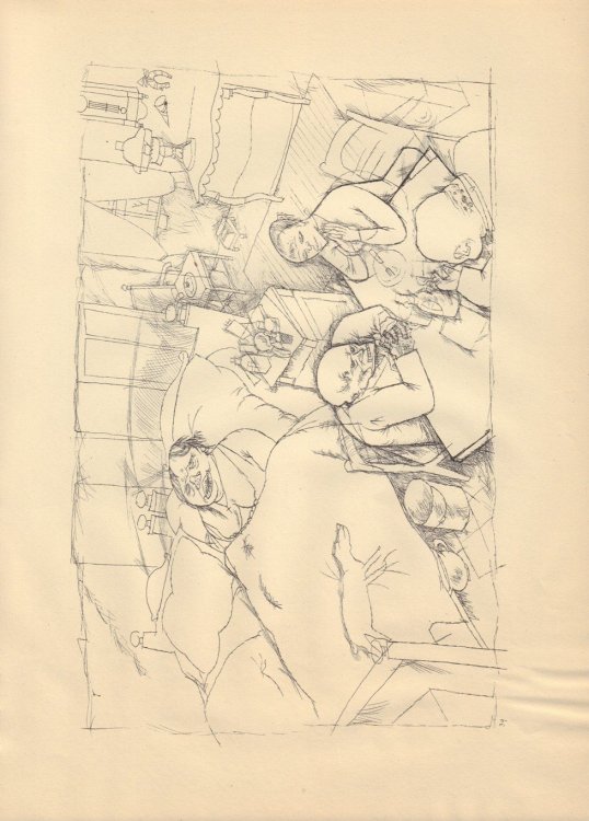 Ecce Homo (Ausgabe C). Plate 39: Interieur.