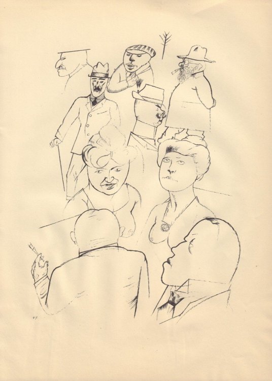 Ecce Homo (Ausgabe C). Plate 47: Heimatliche Gestalten.