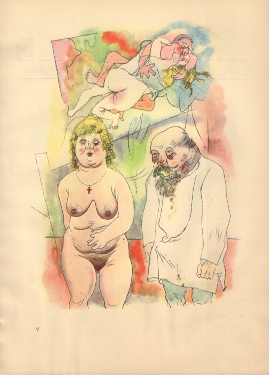 Ecce Homo (Ausgabe C). Plate V: Pappi und Mammi.