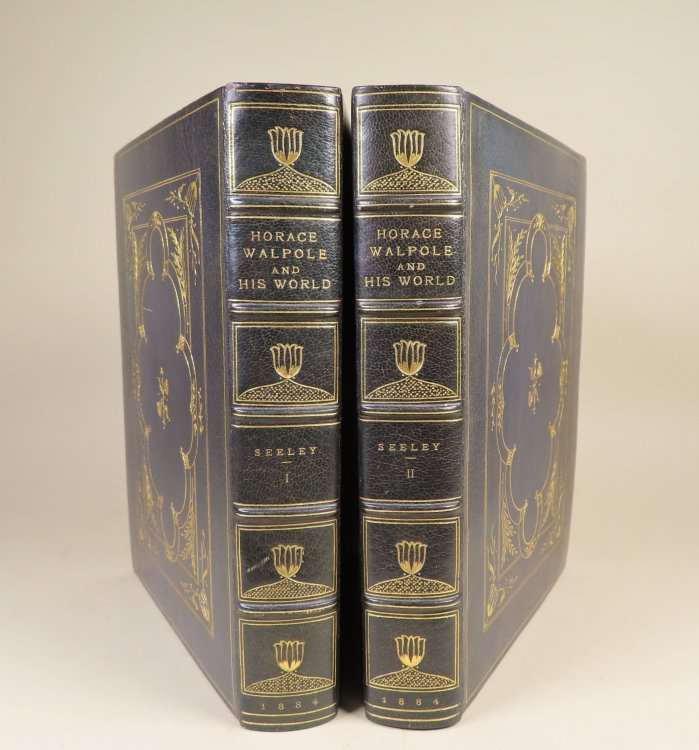 Horace Walpole and His World Signed, extra illustrated, large paper copy bound by Pfister.
