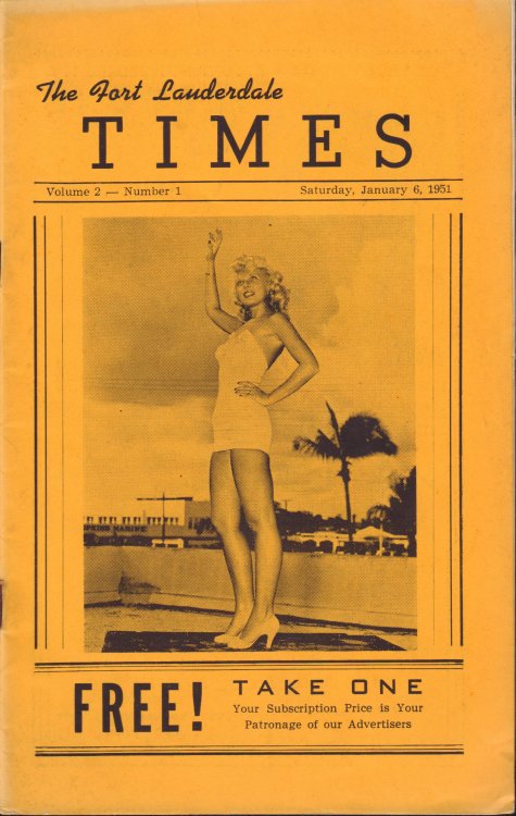 The Fort Lauderdale Times. Volume 2, Number 1. Saturday, January 6, 1951.