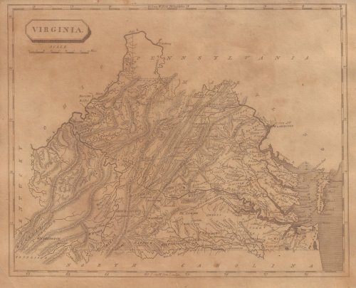 Map of Virginia From a New and Elegant General Atlas; Comprising all the New Discoveries, to the Present Time