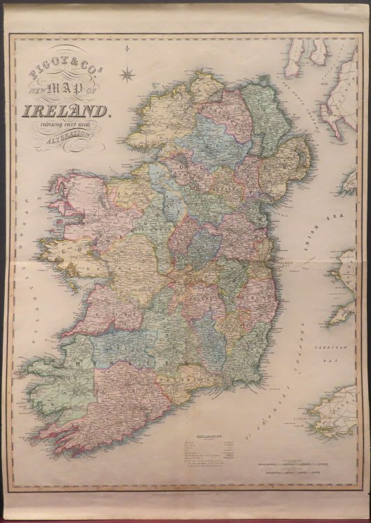 Pigot and Co.'s New Map of Ireland Embracing Every Recent Alteration