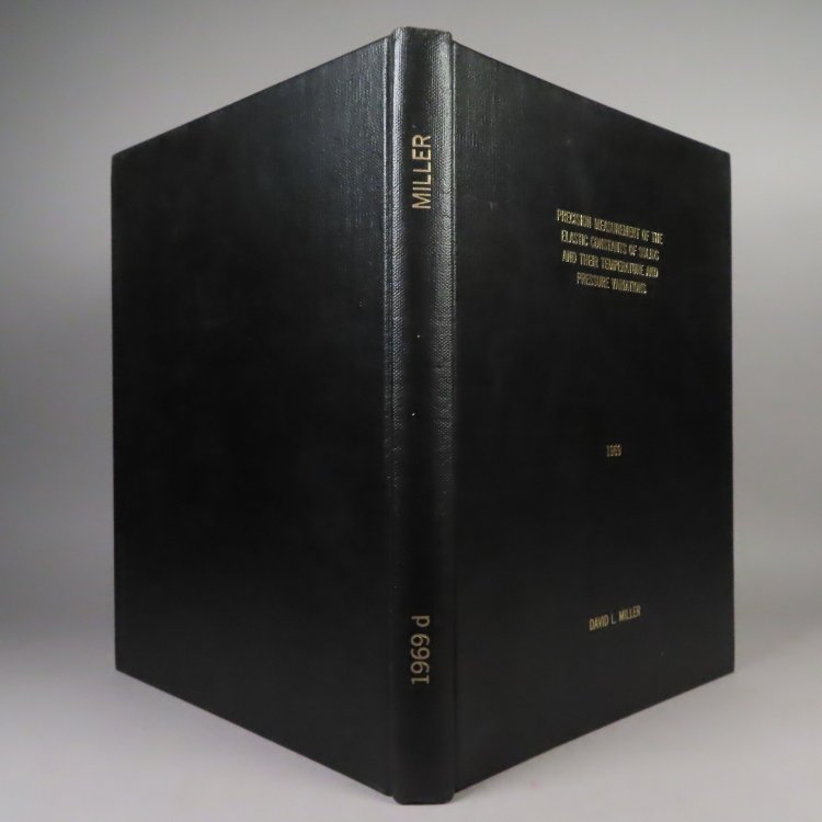 Precision Measurement of the Elastic Constants of Solids and their Temperature and Pressure Variations An Abstract of a Thesis in Solid State Science