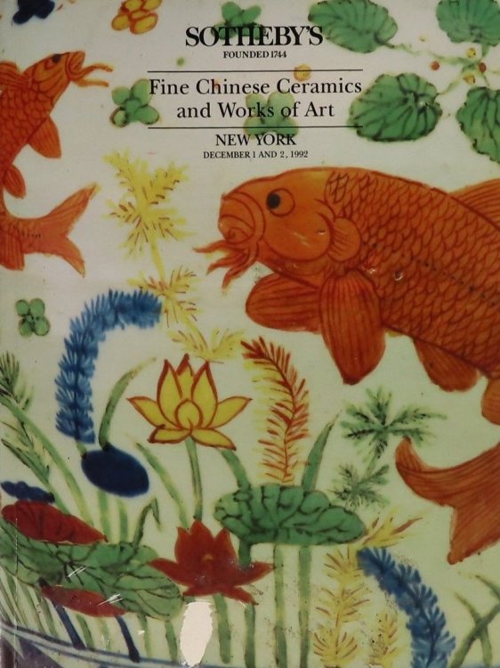 Fine Chinese Ceramics And Works Of Art New York, December 1 and 2, 1992