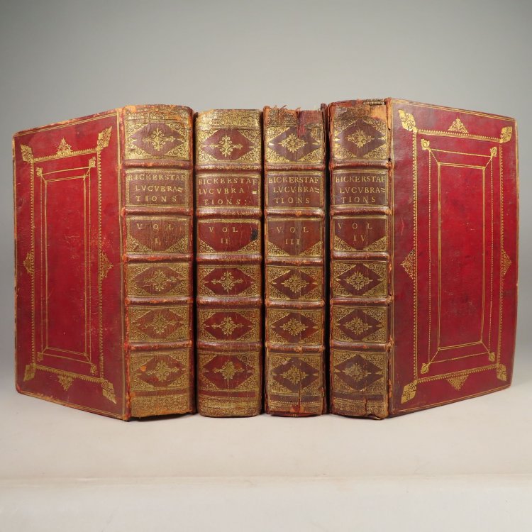 The Lucubrations of Isaac Bickerstaff, Esq. (4 volume set) (The Tatler, No. 1-271)
