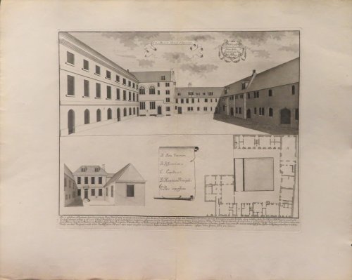 Aula Bratae Marie Virginis [engraving] [from Oxonia depicta]