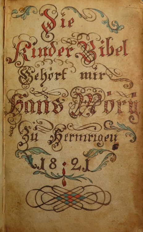 Kinder Bibel enthaltend auserlesene Erzahlungen aus dem Alten und Neuen Testamente, nach hubner