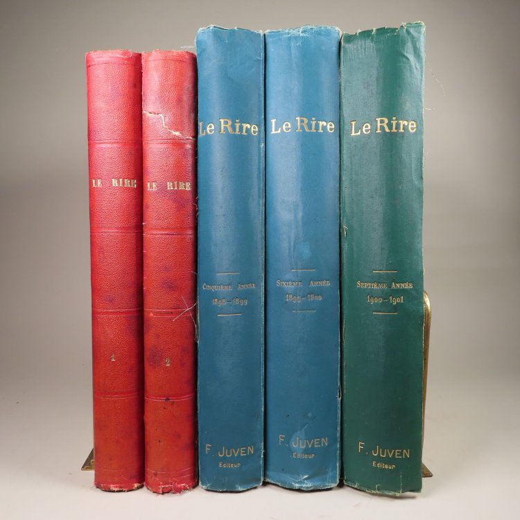 Le Rire. (5 Volumes) Nos. 1-100; Nos. 209-364