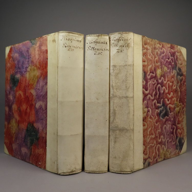 Sitten-Lehre [Sittenlehre] der Heiligen Schrift Zweiter, Vierter, und Funfter Theil (2nd, 4th, and 5th volumes) [3 books]