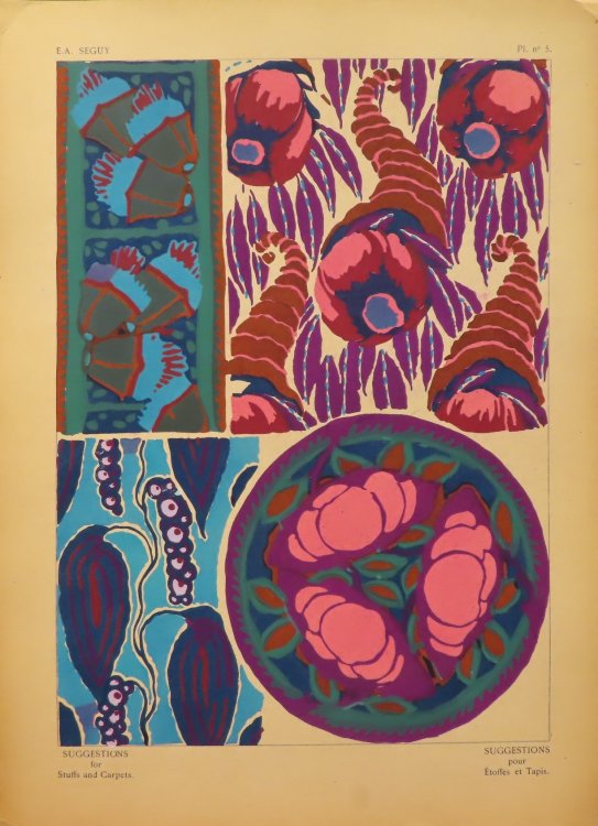 Suggestions pour Etoffes et Tapis, Pl. no. 5 (Suggestions pour toffes et Tapis, Pl. no. 5)