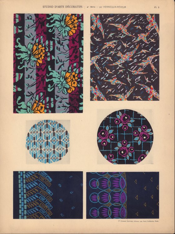 Studio d'Arts Decoratifs - 4e Serie - Pl. 2 (Studio d'Arts D coratifs - 4e S rie - Pl. 2)