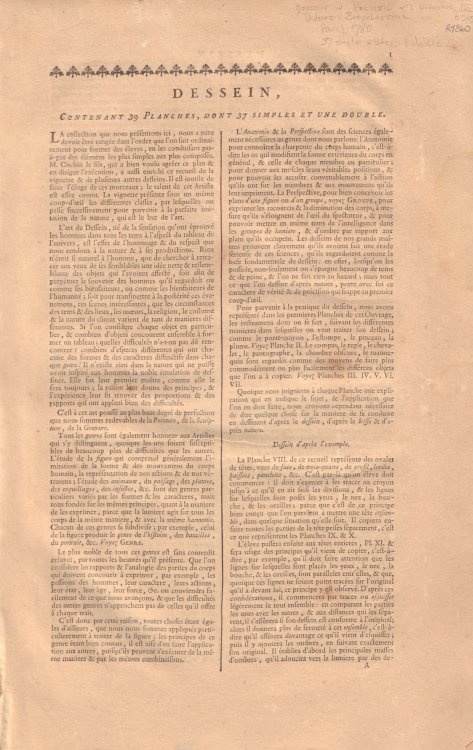 Dessein. From Encyclopedie, ou dictionnaire raisonne des sciences, des arts et des metiers. Dessein. From Encyclopdie, ou dictionnaire raisonn des sciences, des arts et des mtiers.)
