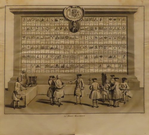 Les Free-Massons, from the book Ceremonies et Coutumes