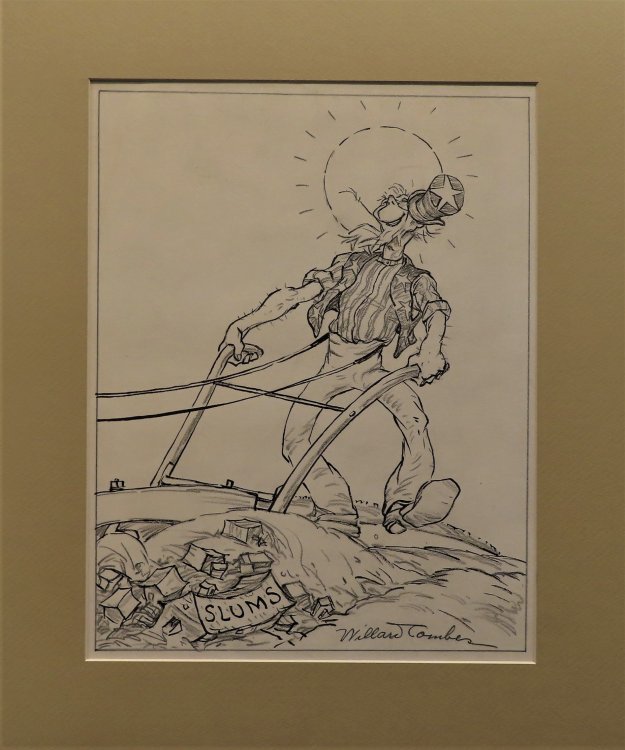 Willard Combes Cartoon for Cleveland Press