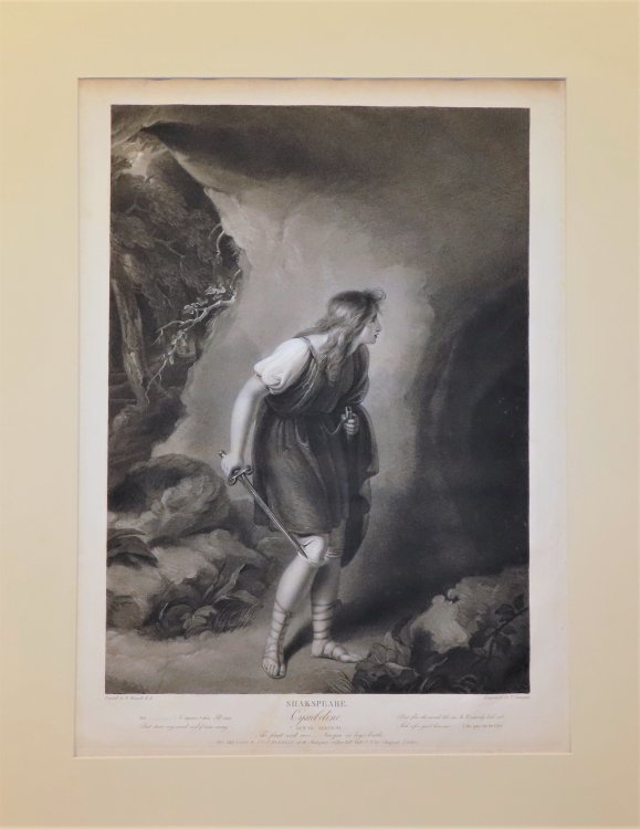 Shakespeare. Cymbeline. Act III, Scene VI. The forest and cave--Imogen in boy's cloaths