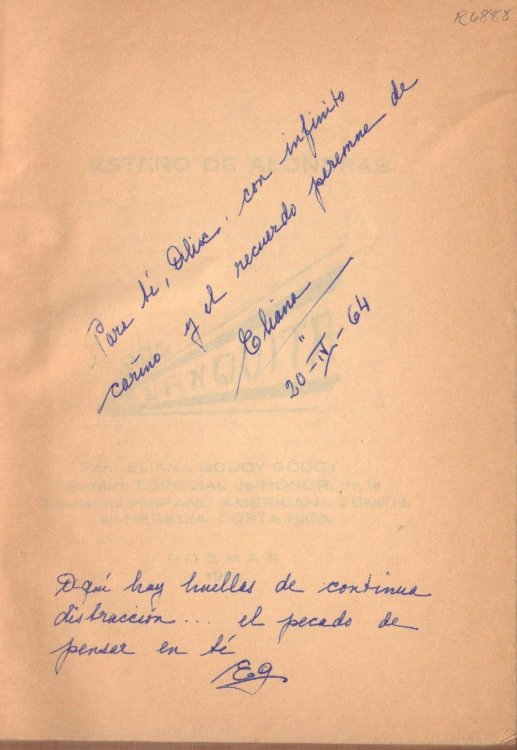 Estero de Alondras (INSCRIBED by author)
