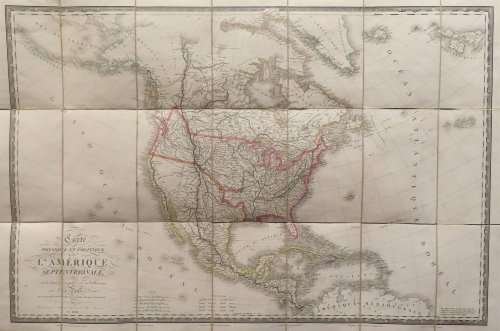 Carte physique et politique de l'Amerique septentrionale (Carte physique et politique de l'Amerique septentrionale)