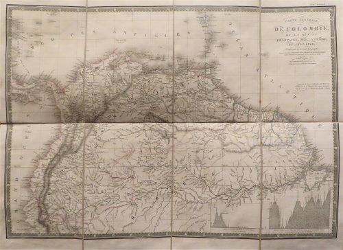 Carte generale de Colombie, de la Guyane Francaise, Hollandaise, et Anglaise