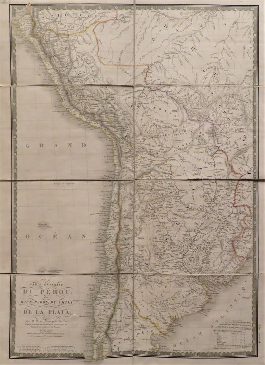 Carte generale du Perou du Haut-Perou, du Chili et de la lata