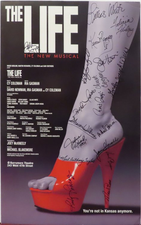 The Life: The New Musical. Original Broadway Cast Poster [Signed]