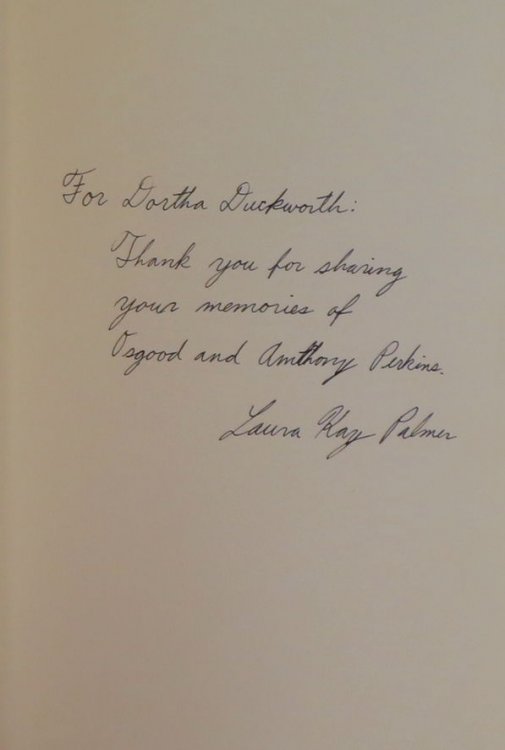 Osgood and Anthony Perkins: A Comprehensive History of Their Work in Theatre, Film, and Other Media, with Credits and an Annotated Bibliography. [Signed]