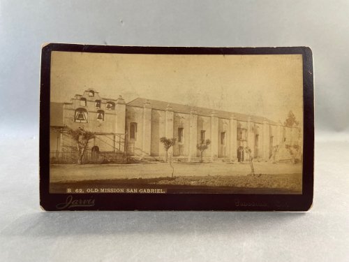 B 62. Old Mission San Gabriel Cabinet Card