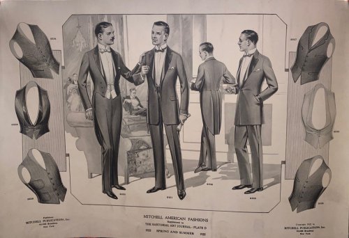 Mitchell American Fashions- Supplement to The Sartorial Art Journal- Plate D: Spring and Summer 1922.